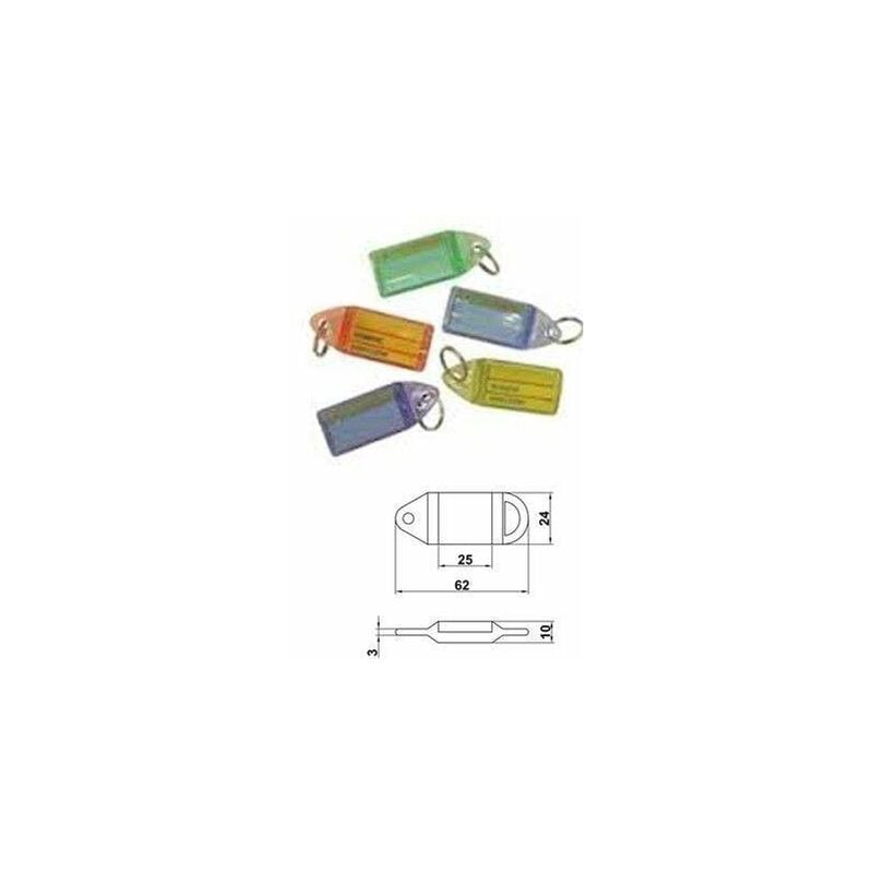 

Portaetiqueta 10 Plastico 62*24 Surtido (1 U. - Amig