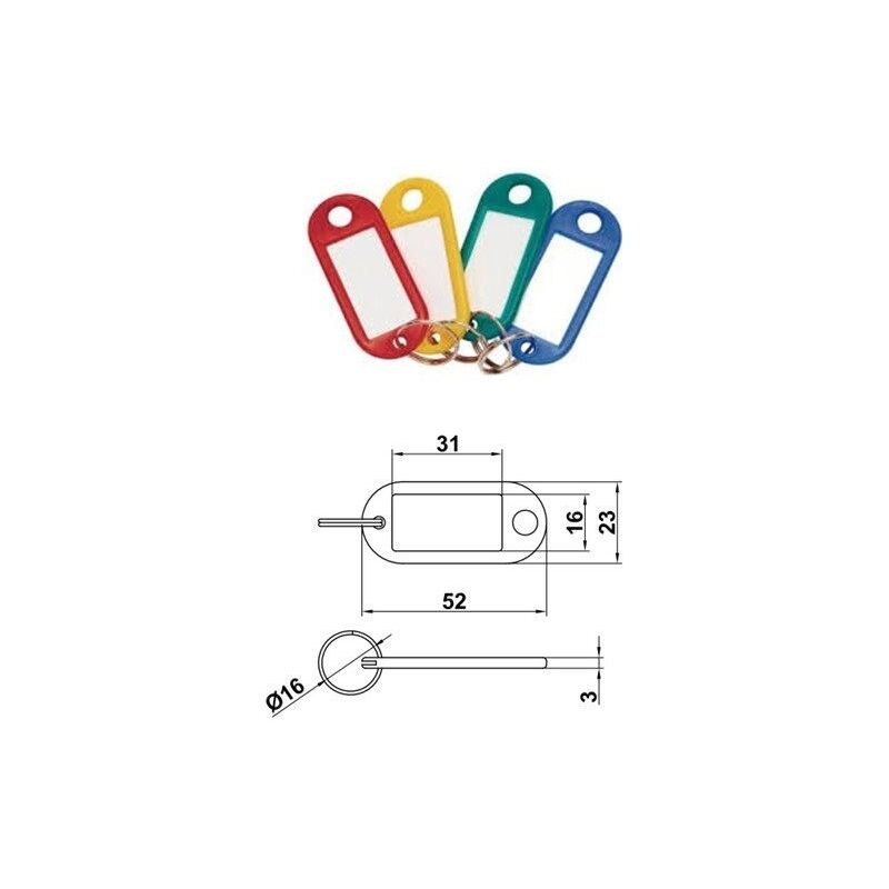 

Amig Portaetiqueta 80 Plastico 31*23 Colores Surtidos (1 U