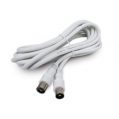 AMIG prolongador tv 5m. 3140 blanco , Prolongador apantallado para TV/vídeo. Mod. 3140. - Polipropileno. - 5 m. 9,5 mm. - Blanco. - 0.1510 kg.