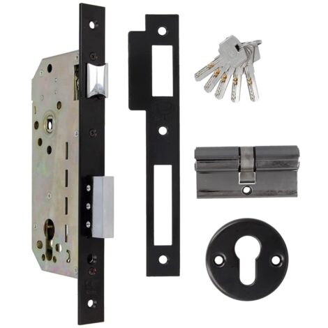 AMIG Serrure encastrée 340 50/85 Acier Noir