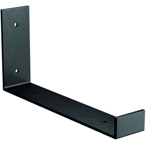 AMIG soporte estantes 3004 102x210mm negro , Soporte para estantes de madera Mod 3004 Amig Soporte para estante fabricado con acero de alta calidad lacado con pintura negra par