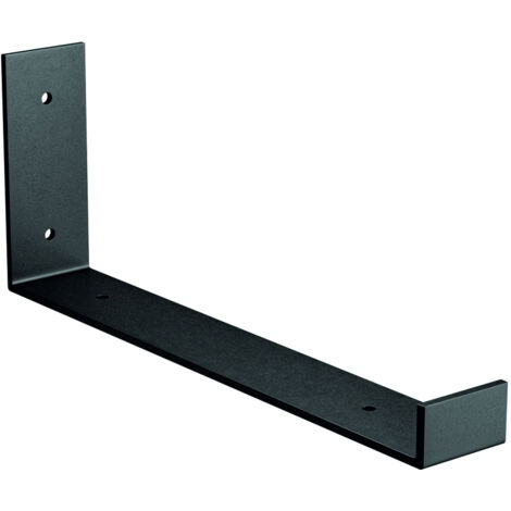 AMIG soporte estantes 3005 103x260mm negro , Soporte para estantes de madera Mod 3005 Amig Soporte para estante fabricado con acero de alta calidad lacado con pintura negra par