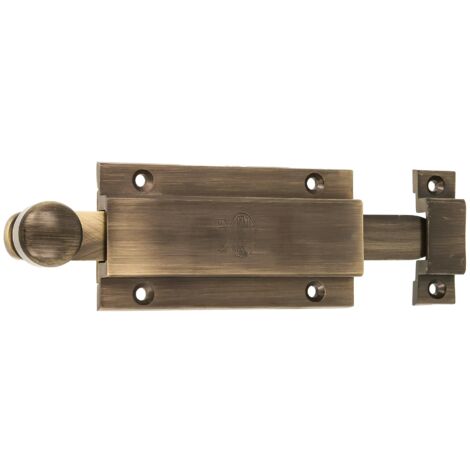 AMIG  Verrou à coulisse  3700  200 mm  Laiton  Vieilli