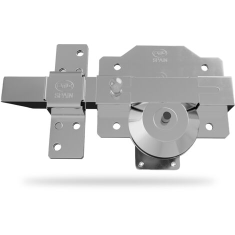 AMIG Verrou haute sécurité 1R PLUS 90 x 154 mm Acier Chromé brillant - Droite