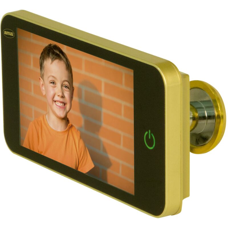Image of Visore digitale per porte con display lcd da 4'' dw 4.0 hd oro, dorato Visore per telecamera per una visualizzazione chiara delle immagini Facile
