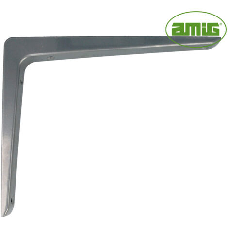 AMIG Winkel 4-250x200mm Aluminiumgraues Metall (S) (7399)