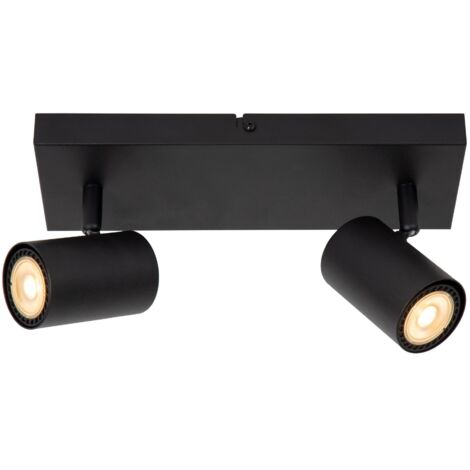 AMIGO Spot plafond-Noir-2xGU10