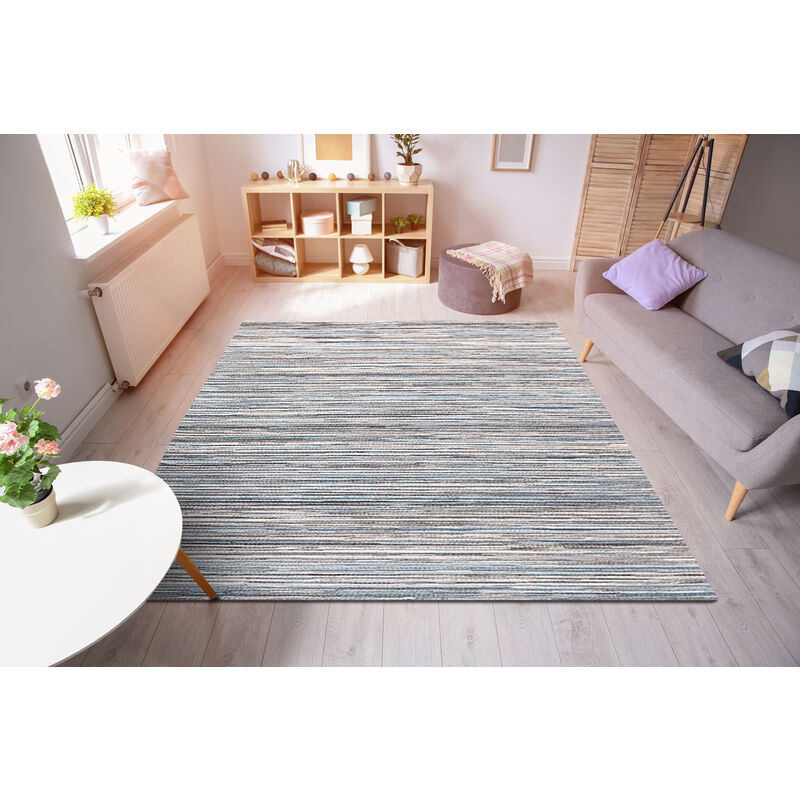 Brighton 98122 6001 Blue Ivory 200cm x 290cm Rectangle