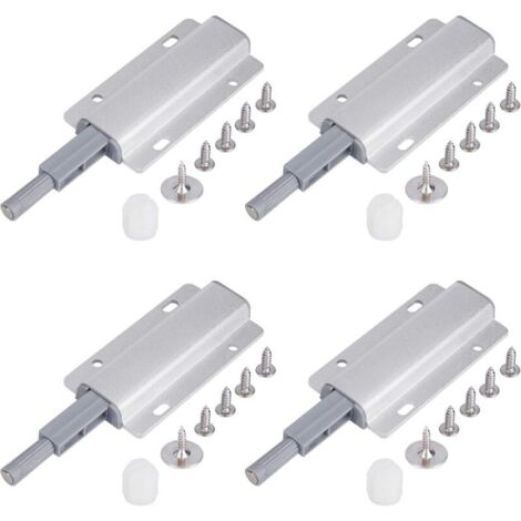 Ammortizzatore magnetico push-to-open per ante di armadi, montaggio a componente, adatto per sistemi di chiusura di armadi e cassetti.