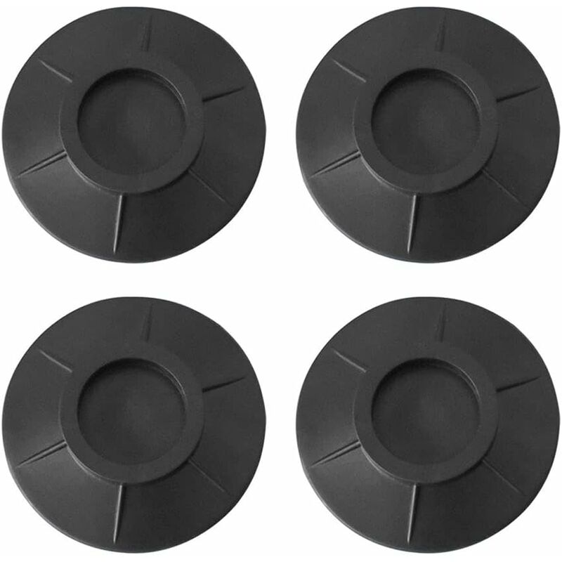 4 Tappetini Antiurto Per Lavatrice E Asciugatrice - Gomma Silicone Con Ventose, Antiscivolo, Riducono Vibrazioni E Rumore