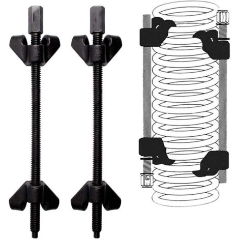 Ammortizzatori per auto da 370 mm, compressore per molle, pressofusi, integrati.