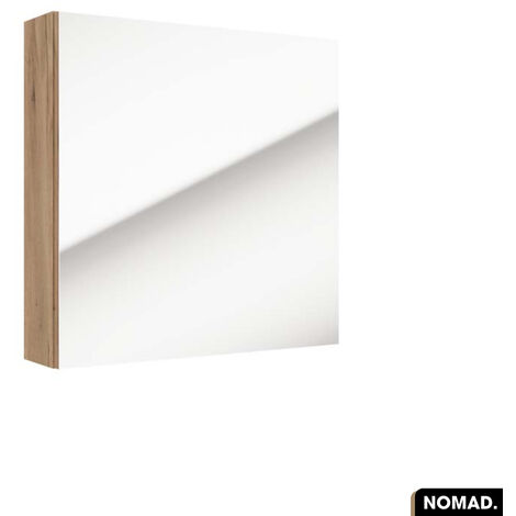 Amoire/Miroir de salle de bain  NOMAD  OAK  60 x 60 x 15 cm