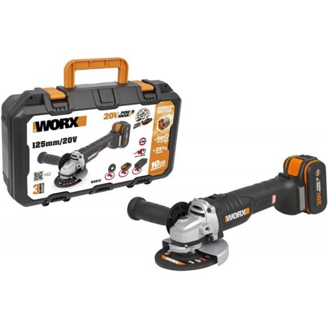 Amoladora angular 125mm BL 20V 1bat 4.0Ah - Worx