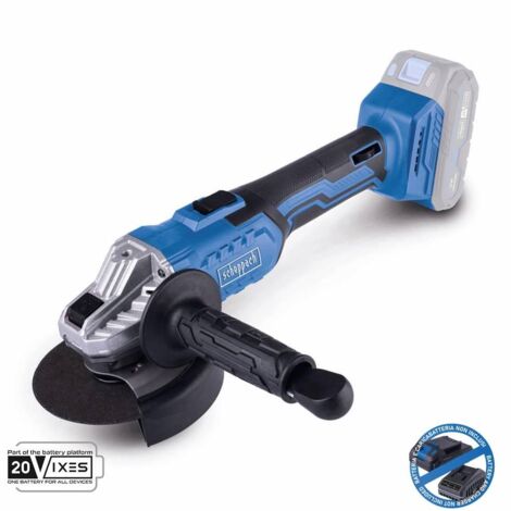 Amoladora angular 20v sin bateria ixes Scheppach c-ag125-x