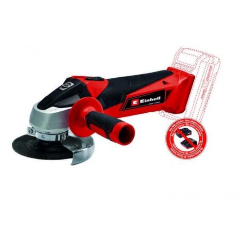 Amoladora Angular a Batería Einhell TC-AG 18 115 Rojo Negro