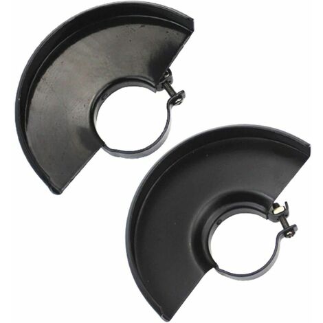 Amoladora angular Cubierta de amoladora angular de seguridad Protector de amoladora angular utilizado para 115 con amoladoras angulares 125, accesorios para herramientas eléctricas Negro 2 piezas