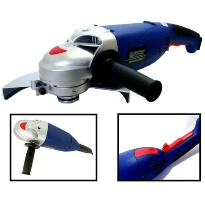 Amoladora Angular Flexible Para Bricolaje, 2350 W, 230 Mm, Royace Rag230a-2350
