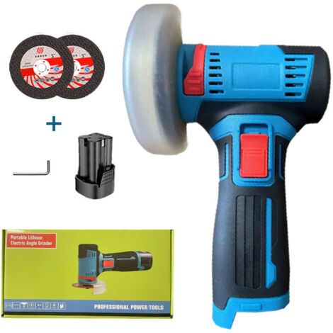 Amoladora angular ThreeH, pulidora, herramienta de corte de 12 V, motor de pulido portátil con 1 batería, disco de 2 pulgadas para cortar tubos, acero fino y madera