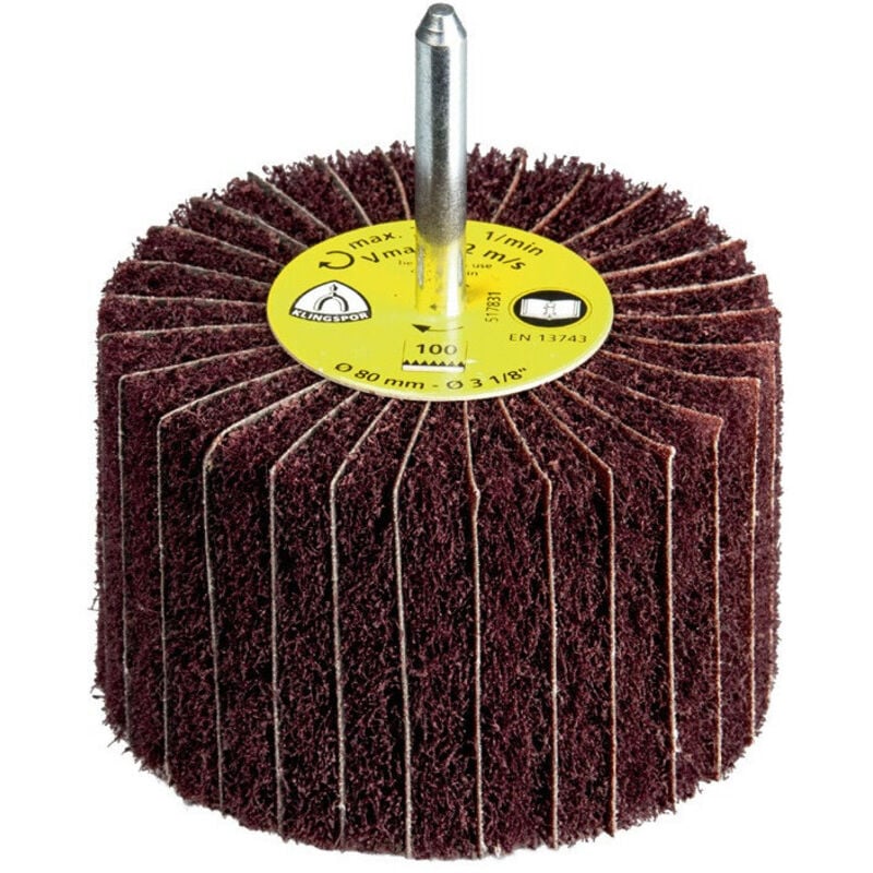 

Amoladora de abanico NCS 600 Ø60xH30mm K.60 / eje de corindón grueso-D.6mm KLINGSPOR (Por 10)