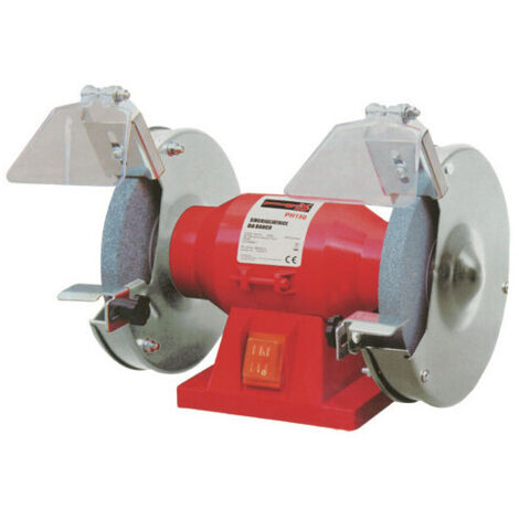 Amoladora de banco de 150W con disco de 150 mm para afilados y desbastes precisos