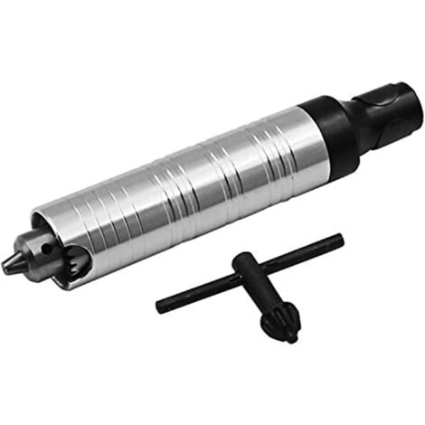Amoladora eléctrica suave y flexible MINKUROW de 0,3-4 mm con llave para amoladora de vástago flexible (plata)