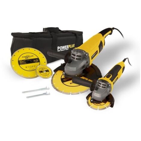Amoladora Powerplus powx06250 2000W 230mm 2 piezas