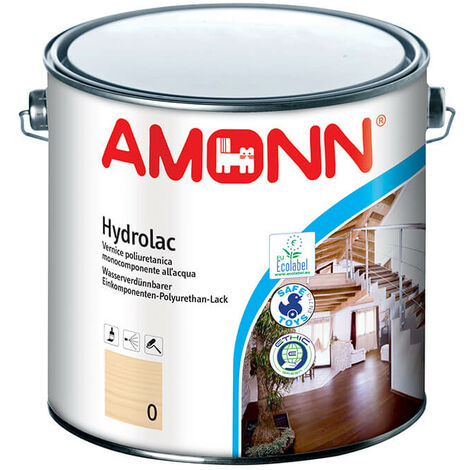 Amonn hydrolac 2,5 litri lucida trasparente incolore 0 vernice per legno