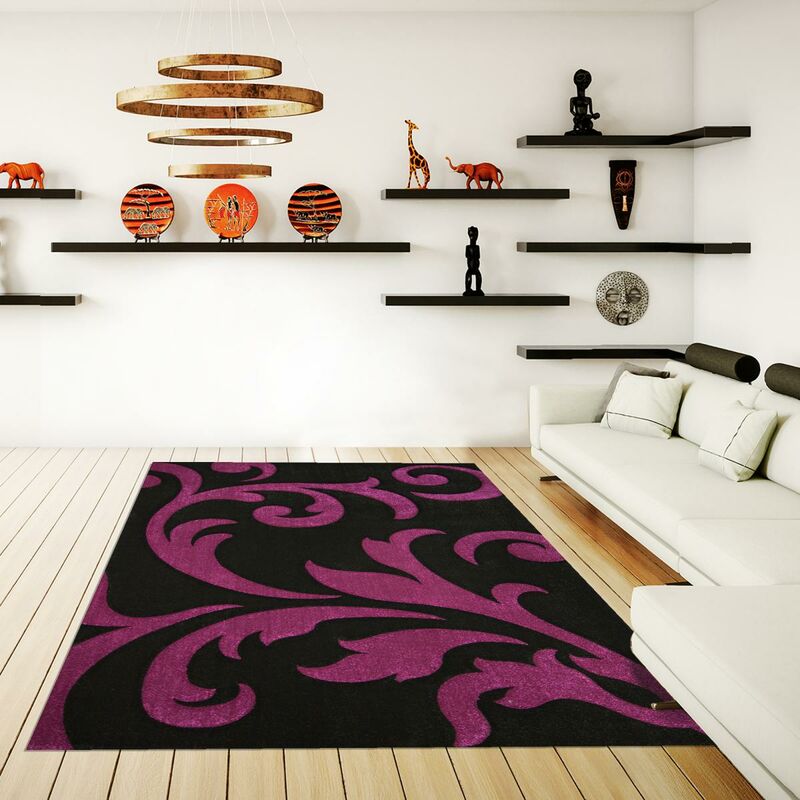 

Alfombra moderna Amor 6 1A2T en viscosa multicolor - Multicolore
