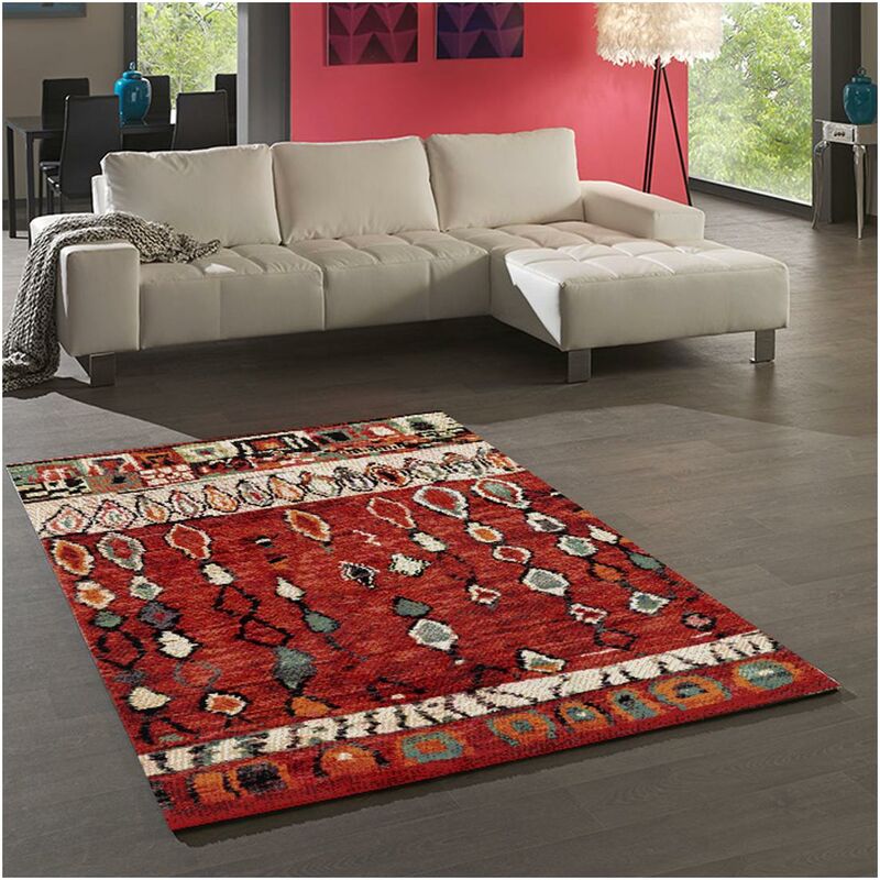 

Dezenco - Marruecos Berber Marruecos 384-75 en polipropileno rojo - Rouge