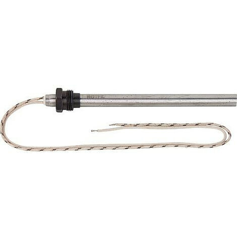 Amorce à incandescence pour poele pellet 9,5x131 mm avec raccord filete 3/8" lomgeur totale 145 mm, 230V, 270 Watt