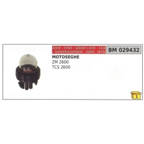 Amorce de mélange de carburant SANDRIGARDEN ZM2600 TCS2600 tronçonneuse code 029432