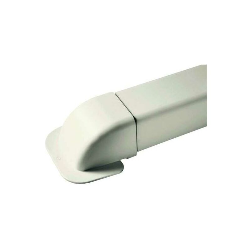 Pack de 4 amorces de mur pour goulotte 110 mm - RAL9001