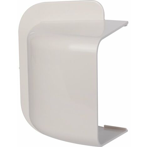 Amorce de mur plastique rigide 110 x 75 mm – Blanc crème RAL 9001 – PVC ignifugé et résistant aux UV – Installation intérieure/extérieur – CBM