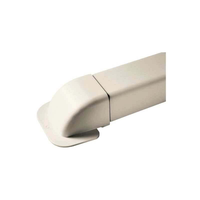 Pack de 6 amorces de mur - pour goulottes 80 mm - RAL9010 blanc pur
