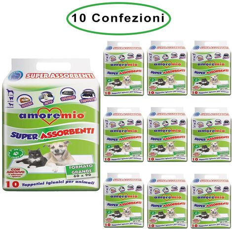 Tappetini Igienici per Cani 60x90 Made in Italy - Traversine per Animali 5  Strati Super Assorbenti : : Prodotti per animali domestici