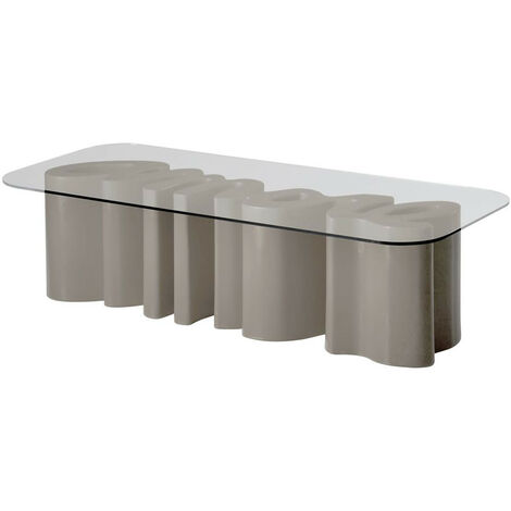 Amore Table  Grigio tortora tavolo scritta originale Slide di design da esterno interno giardino colorata polietilene terrazza veranda sala da pranzo cucina