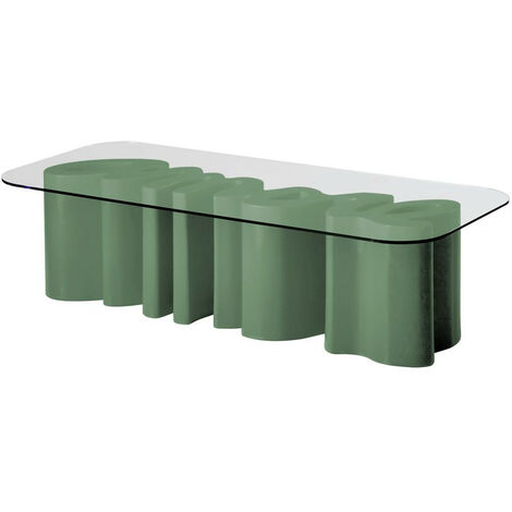 Amore Table  Verde malva tavolo scritta originale Slide di design da esterno interno giardino colorata polietilene terrazza veranda sala da pranzo cucina