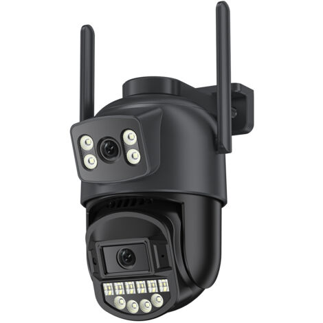 Amorly Caméra, double bande 5G, 8 mégapixels, IP66, caméra de surveillance Wi-Fi, détection de présence