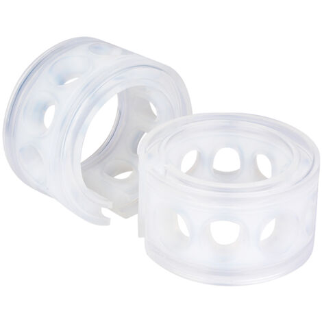 Amortiguador de coche transparente, soporte TPE, cojín de potencia de resorte tipo B+, 2 uds.