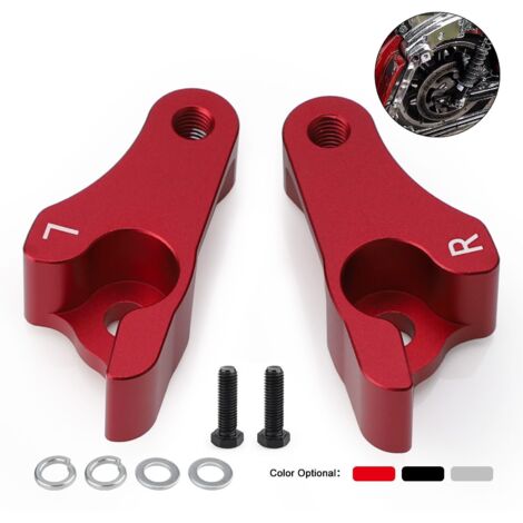 Amortiguador de descenso para motocicletas Harley 2002-2022, kit de amortiguador de descenso de 2", accesorios para motocicletas, rojo