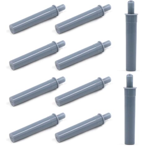 Amortiguador de puerta de gabinete de plástico de 10 piezas, sistema de empuje, amortiguador para puertas de gabinete, reducción de ruido, anticolisión, absorción de impactos.