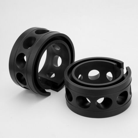 Amortiguador de resorte, anillo de protección general para automóviles, resorte de reparación de automóviles (A). Negro.