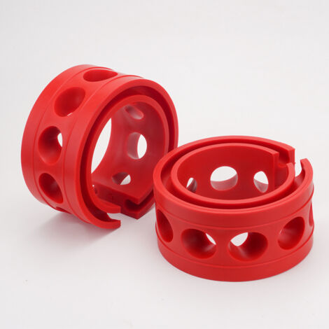 Amortiguador de resorte, anillo protector general para automóviles, resorte de reparación de automóviles (A). Rojo.