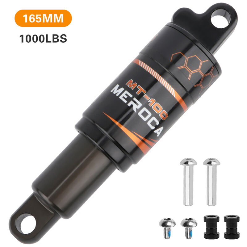 

Amortiguador trasero de bicicleta Resorte de aceite integrado para scooter de bicicleta de montana MTB,165 mm-1000 libras