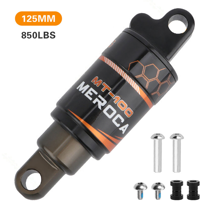 

Amortiguador trasero de bicicleta Resorte de aceite integrado para scooter de bicicleta de montana MTB,125 mm-850 libras