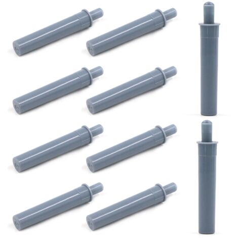 Amortiguadores para puertas de armarios, 10 piezas, plástico, sistema de amortiguación de empuje para puertas de armarios, reducción de ruido, anticolisión, absorción de impactos.