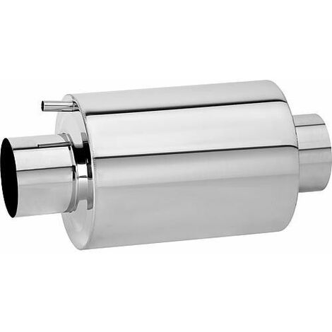 Amortisseur de bruit d echappement en inox, Type AGS 500/150 Long. 720mm raccord 150 mm