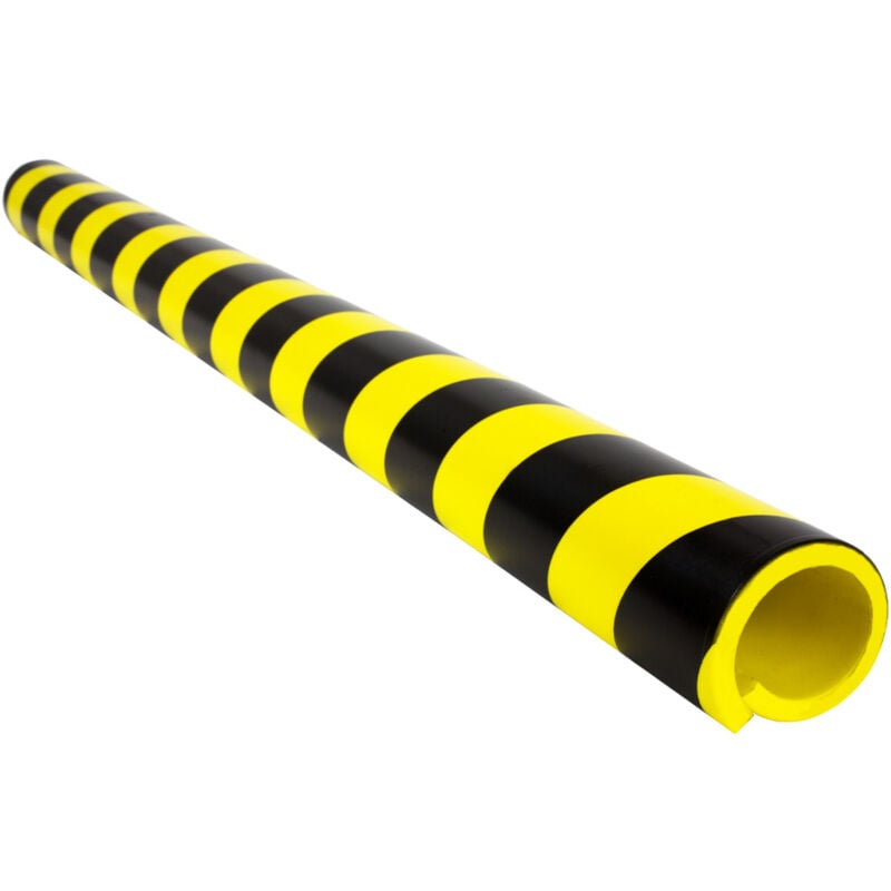 Amortisseur de chocs 1m pour tube Ø50 à 100mm - Jaune/Noir - 8002046