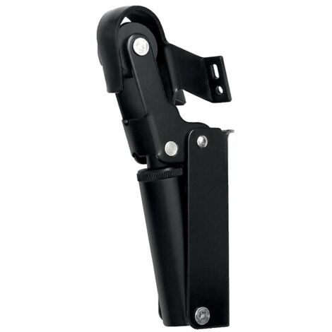 Amortisseur de fermeture de porte en aluminium type FR0 vitesse réglable porte 15 kg maxi coloris noir - JUSTOR
