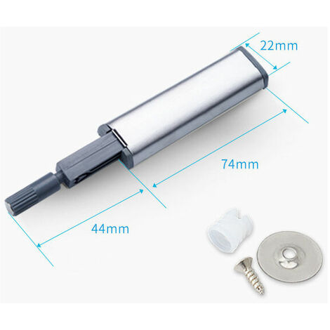 Amortisseur de Porte, 4 Pièces Tampon Amortisseur Push to Open Loquet, Push to Open System Tampon Amortisseur pour Porte D'armoire Tiroir Loquet avec Embout Aimanté pour Porte, Armoire, Tiroir